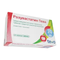 Фото Розувастатин TEVA таб. 20мг №30